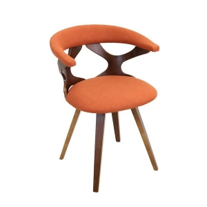 Lumisource Gardenia Chair Walnut Orange Ch-gardwl-o - All