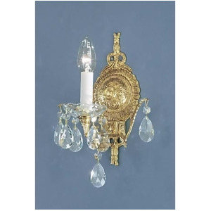 Classic Madrid 1 Lt Sconce Olde World Bronze Crystal Spectra 5531Owbsc - All