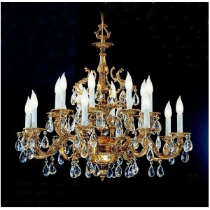 Classic Barcelona 16 Lt Chandelier Old Bronze Crystal Spectra 5516Owbsc - All