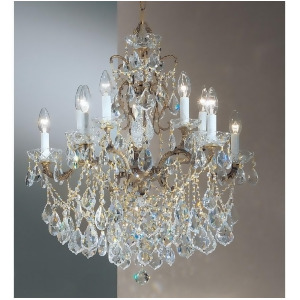 Classic Madrid Imperial 10 Lt Chandelier Roman Bronze Crystalique 5540Rbc - All