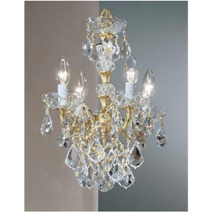 Classic Madrid Imperial 4 Lt Mini-Chandelier Old Bronze Crystal 5544Owbc - All