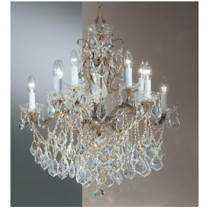 Classic Madrid Imperial 10 Lt Chandelier Bronze Crystal Elements 5540Rbs - All