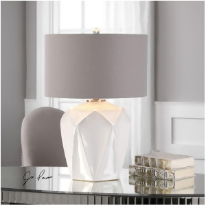 Uttermost Elvilar Gloss White Table Lamp 27227-1 - All