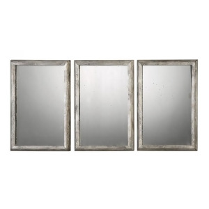 Uttermost Alcona Antiqued Silver Mirrors S/3 09117 - All