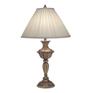Stiffel 31 Table Lamp Aged Brass Honey Beige Windchime Pleat Tl-n8525-agb - All