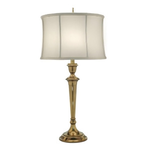 Stiffel 31 Table Lamp Burnished Brass Off White Camelot Tl-n8330-bb - All