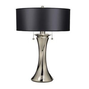 Stiffel 26 Table Lamp Polished Nickel Black/Opaque Tl-a912-pn - All