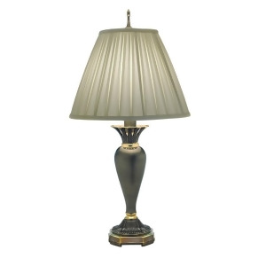 Stiffel 34 Table Lamp Roman Bronze Ivory Shadow Box Pleat Tl-n8705-rb - All