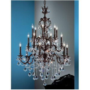Classic Chateau Imperial 18 Lt Chandelier Bronze Crystalique-Plus 57380Agbcp - All