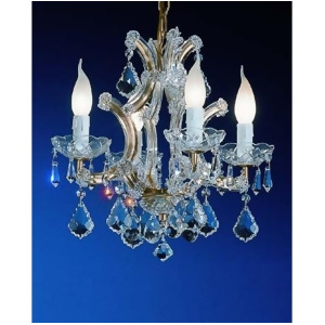 Classic Maria Theresa 4 Lt Mini-Chandelier Olde World Gold Elements 8194Owgs - All