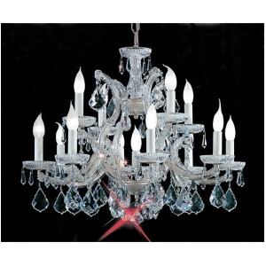 Classic Lighting Maria Theresa 13 Lt Chandelier Chrome Crystalique 8113Chc - All
