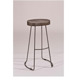 Hillsdale Hobbs Tractor Non-Swivel Counter Stool Black/Pewter 5720-826 - All