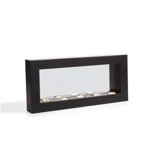 Danya B Horizontal Mirror Tealight Candle Sconce with Metal Frame Se1473 - All