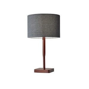 Adesso Ellis Table Lamp Walnut Rubber Wood 4092-15 - All