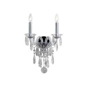 Crystorama Barrymore 2 Light Chrome Sconce 9912-Ch-cl-mwp - All