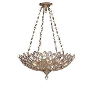 Crystorama Sterling 5 Light Distressed Twilight Chandelier 7587-Dt - All
