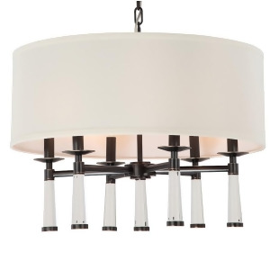Crystorama Baxter 6 Light Oil Rubbed Bronze Chandelier 8866-Or - All