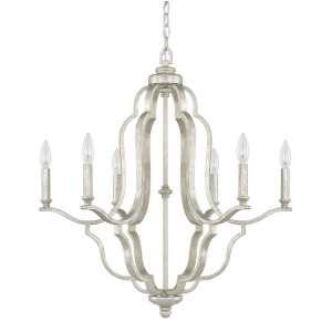 Capital Lighting Blair 6 Light Chandelier Antique Silver 4946As-000 - All