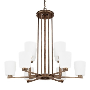 Capital Lighting Reid 10 Light Chandelier Rustic Soft White 412001Rt-323 - All