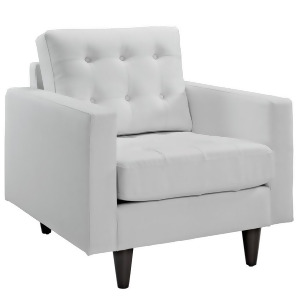 Modway Furniture Empress Leather Armchair White Eei-1012-whi - All