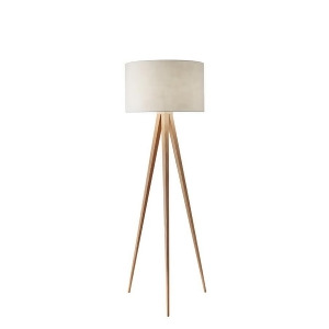 Adesso Director Floor Lamp Natural Wood 6424-12 - All