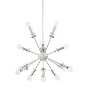 Capital Lighting City 16 Light Chandelier Polished Nickel 419201Pn - All