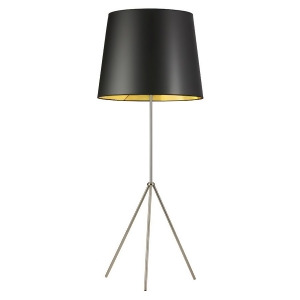 Dainolite 1 Lt 3 Leg Oversize Floor Lamp Black/Gold/Chrome Od4l-f-698-sc - All