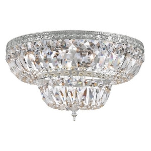 Crystorama 4 Light Clear Spectra Chrome Ceiling Mount 718-Ch-cl-saq - All