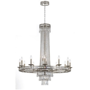 Crystorama Mercer 16 Light Crystal Silver Chandelier 5269-Os-cl-mwp - All