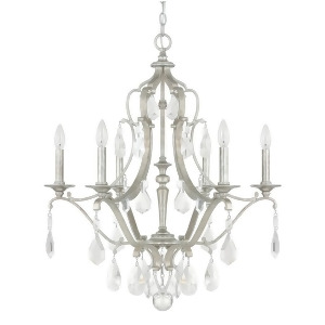 Capital Lighting Blakely 6 Light Chandelier Antique Silver 4186As-cr - All