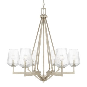Capital Lighting Arden 6 Light Chandelier Brushed Silver Ice 411261Bs-317 - All