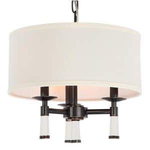 Crystorama Baxter 3 Light Oil Rubbed Bronze Chandelier 8863-Or - All