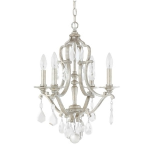 Capital Lighting Blakely 4 Light Mini Chandelier Antique Silver 4184As-cr - All