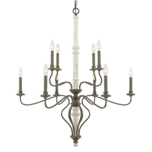 Capital Lighting Nora 10 Light Chandelier French Country 410301Fc - All
