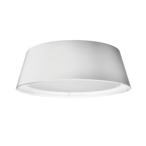 Dainolite 14W Led Flush Mount with Tapered Drum Shade White Tdled-17fh-wh - All
