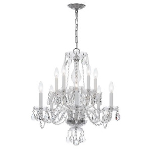 Crystorama Traditional 10 Lt Clear Crystal Chrome Chandelier V 5080-Ch-cl-mwp - All