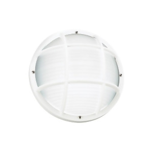 Sea Gull Lighting Bayside 1 Light Outdoor Wall/Ceiling Mount White 89807-15 - All