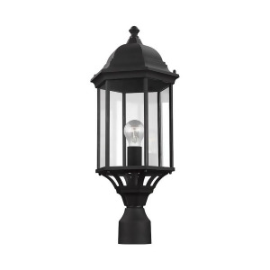 Sea Gull Lighting Sevier 1 Light Outdoor Post Lantern Black 8238701-12 - All