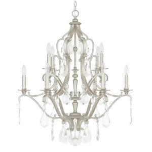 Capital Lighting Blakely 10 Light Chandelier Antique Silver 4180As-cr - All