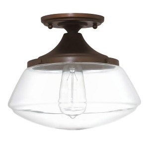 Capital Lighting 1 Light Ceiling Fixture Burnished Bronze Clear 3537Bb-134 - All