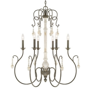 Capital Lighting Vineyard 6 Light Chandelier French Country 410362Fc - All