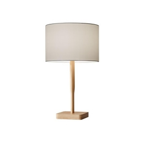 Adesso Ellis Table Lamp Natural Rubber Wood 4092-12 - All