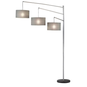 Adesso Wellington Arc Lamp Brushed Steel 4255-22 - All