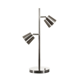 Dainolite Modern 2 Light 10W Led Table Lamp Satin Chrome 624Ledt-sc - All