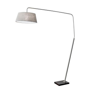 Adesso Ludlow Arc Lamp Brushed Steel 5412-22 - All