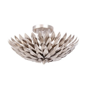 Crystorama Broche 4 Light Antique Silver Ceiling Mount 505-Sa - All