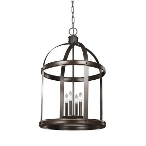 Sea Gull Lighting Lonoke Large 4 Light Hall/Foyer Heirloom Bronze 5340704-782 - All