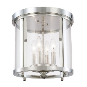 Capital Lighting 4 Light Ceiling Polished Nickel Clear Glass 214141Pn - All