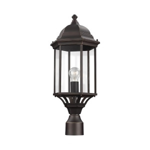Sea Gull Lighting Sevier 1 Lt Outdoor Post Lantern Antique Bronze 8238701-71 - All