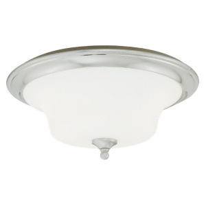 Vaxcel Sonora 2 Light Flush Mount Satin Nickel/Frosted Opal Glass C0011 - All